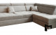 Garda Sectional with Bed and Storage Light Grey by ESF
