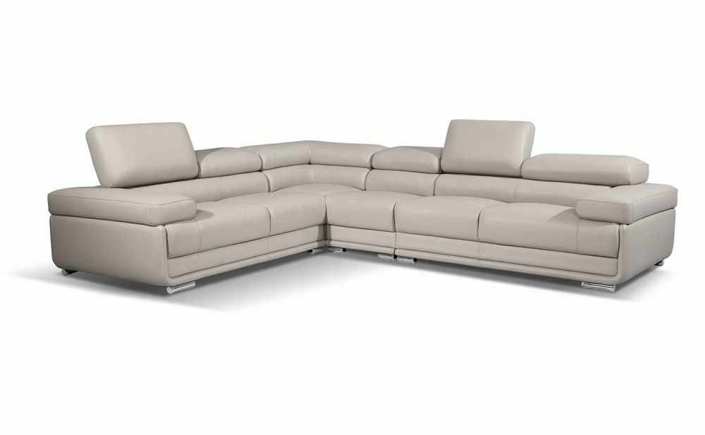 Naina 2119 Sectional Light Grey / Silver by ESF