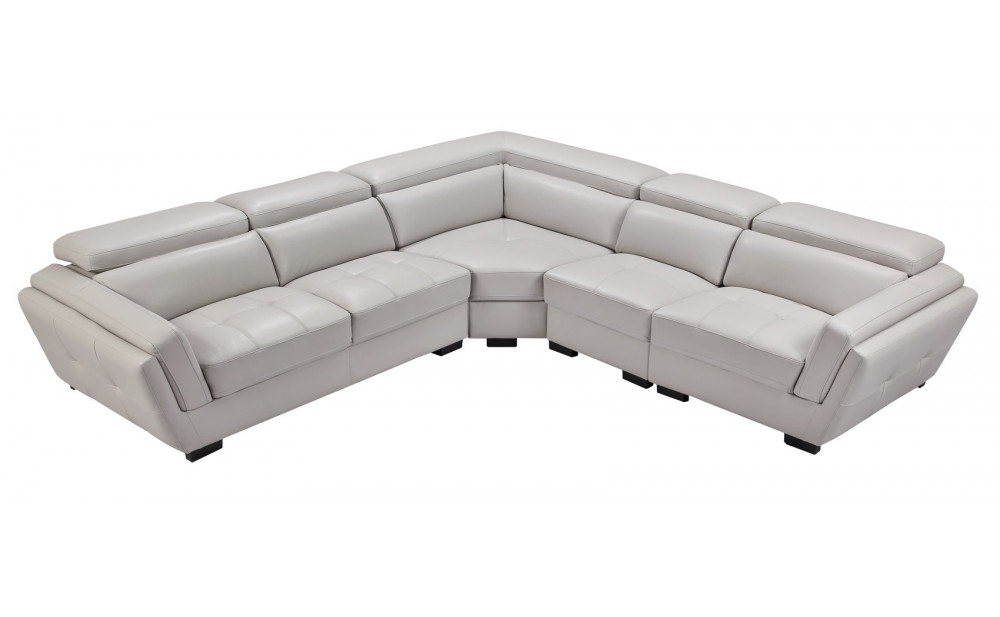 Laila 2566 Sectional Light Grey / Silver by ESF