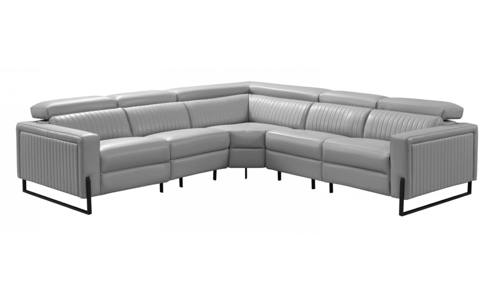 Octavia 2787 Sectional Recliner Grey / Silver by ESF