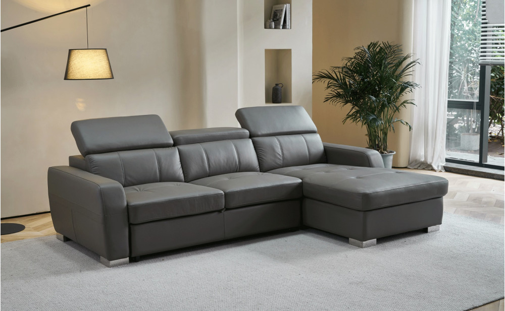 Rikko 1822 Sectional Right Sleeper Grey / Silver by ESF