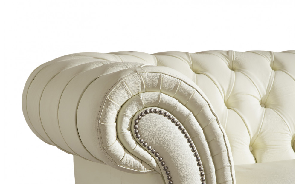 Gia 287 Armchair White / Light Beige by ESF