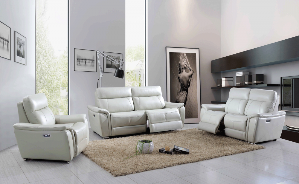 Billie 1705 Sofa Set Light Grey by ESF