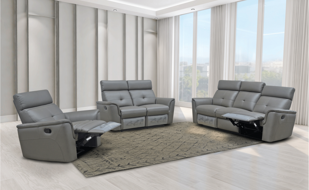 Saffron 8501 Sofa Set Dark Grey by ESF
