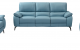 Bridget 2934 Sofa Set Blue by ESF
