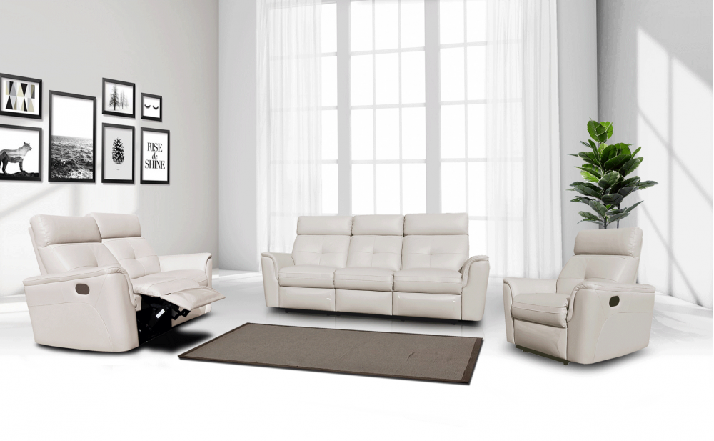 Saffron 8501 Sofa White by ESF