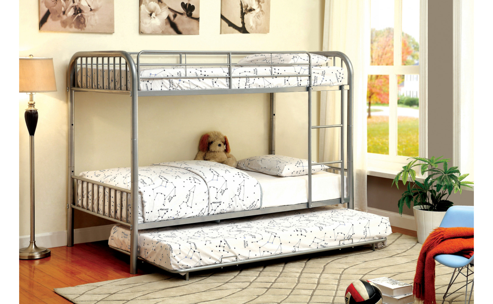 Lompok Metal Bunk Bed Silver