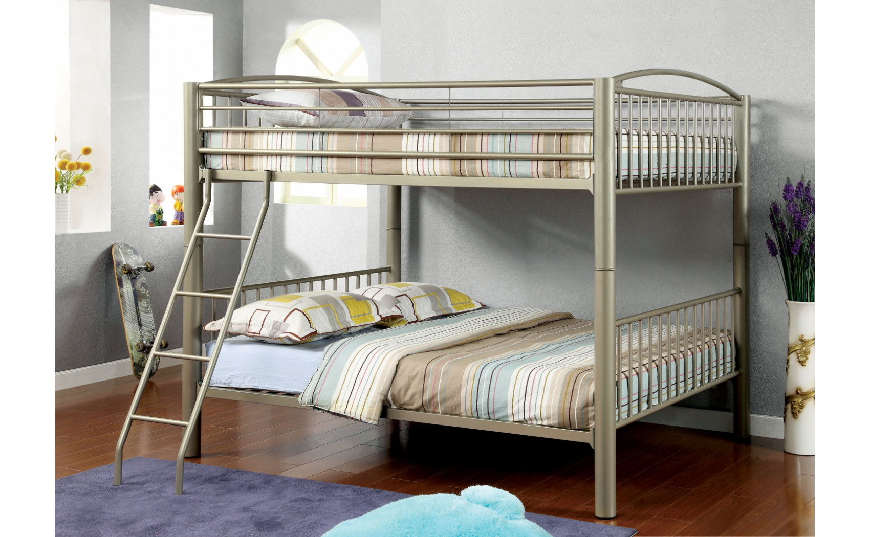 Pimmel Metal Bunk Bed in Full