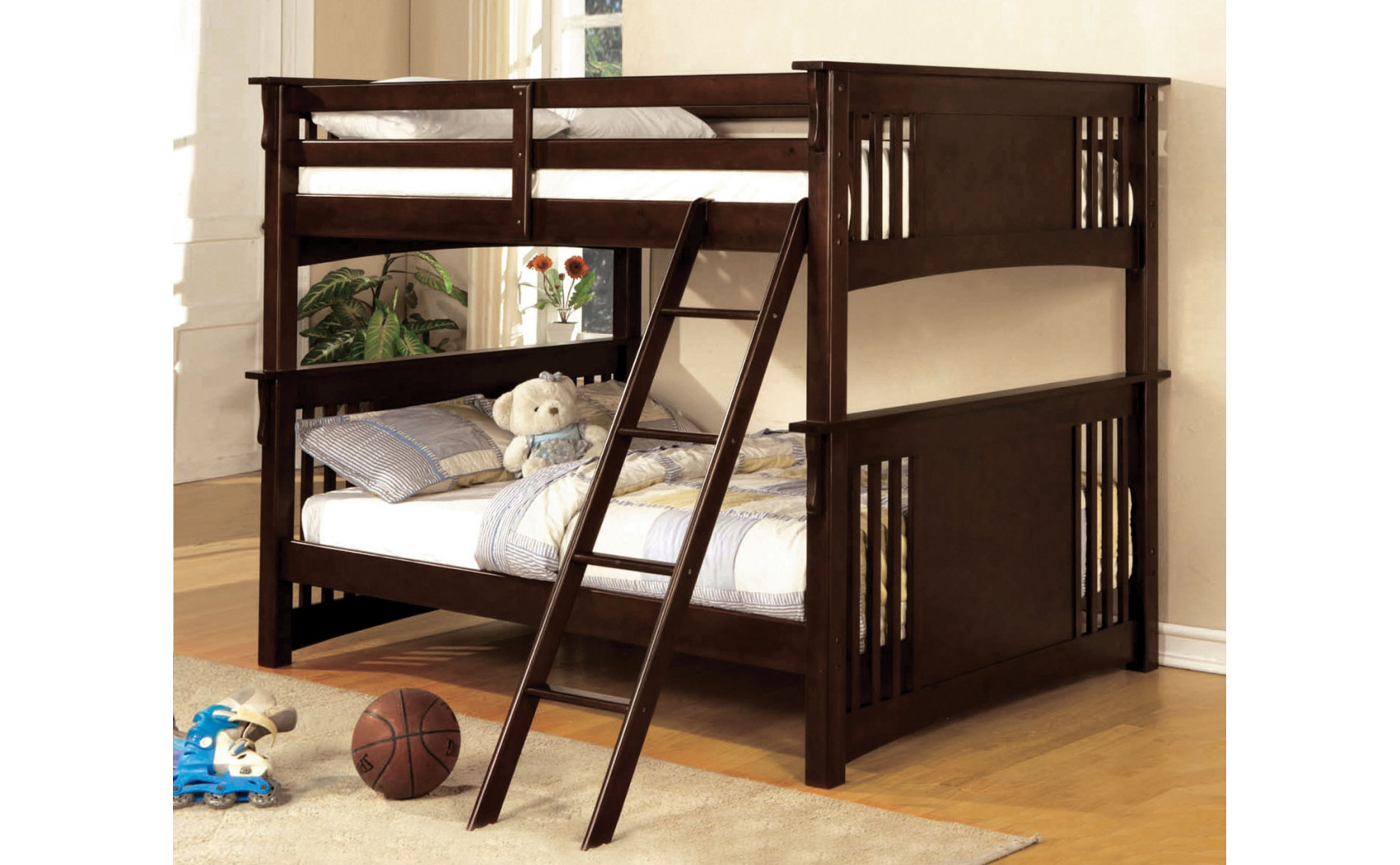 Beyer Cottage Bunk Bed Walnut