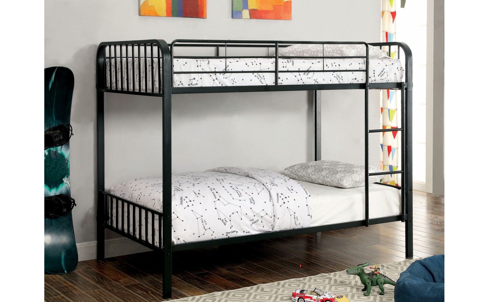 Nasan Bunk Bed in Twin over Twin