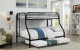 Teledona Twin over Full Bunk Bed Black