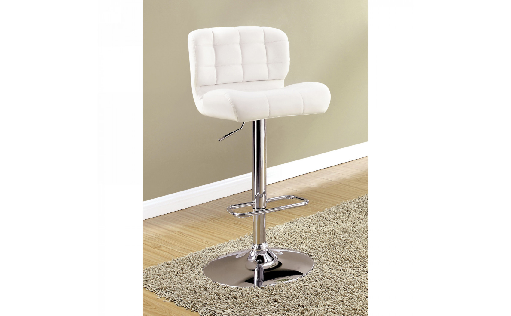 Hovey Swivel Bar Stool White