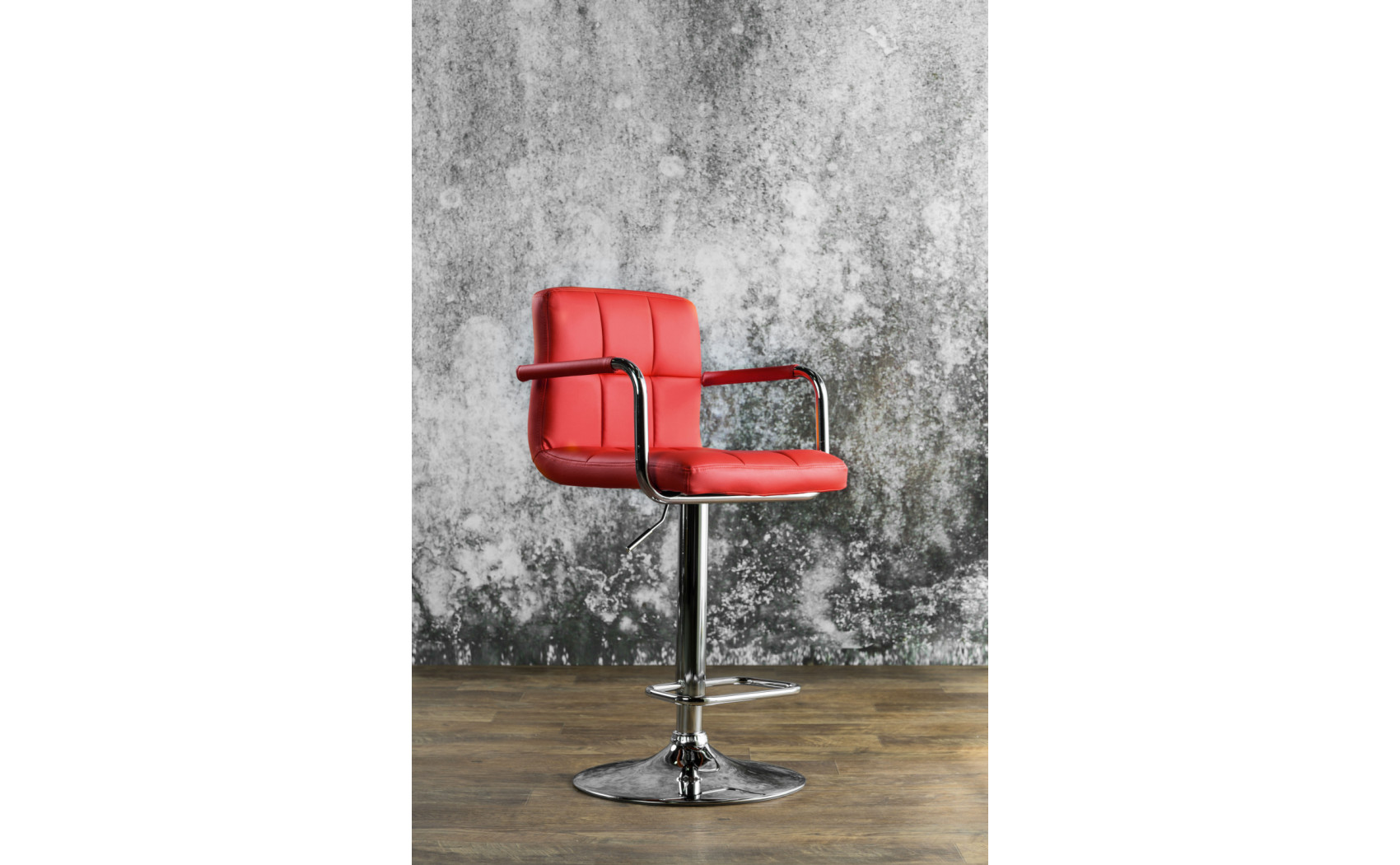 Witmer Adjustable Bar Stool Red