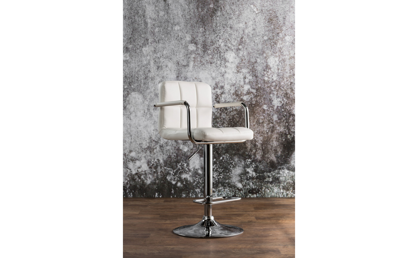 Witmer Adjustable Bar Stool White