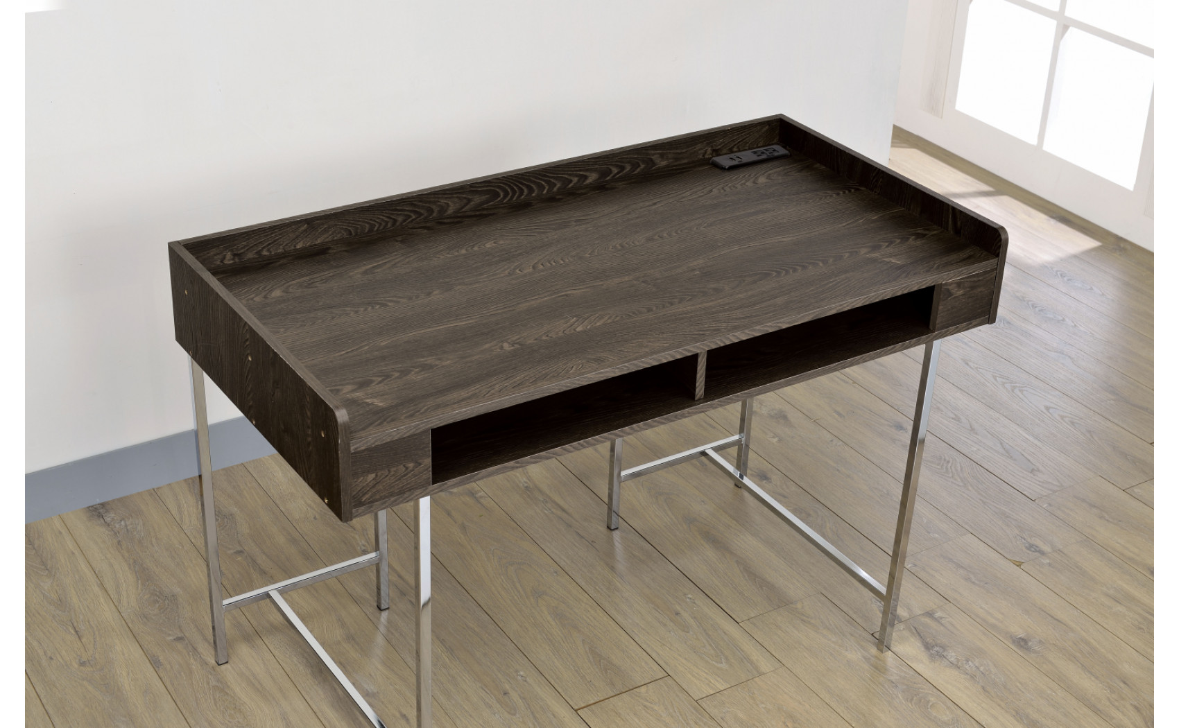 Burkette Storage Writing Desk with USB Plug