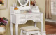 Cambriah Vanity Set in White