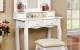 Anais Solid Wood Vanity Set in White