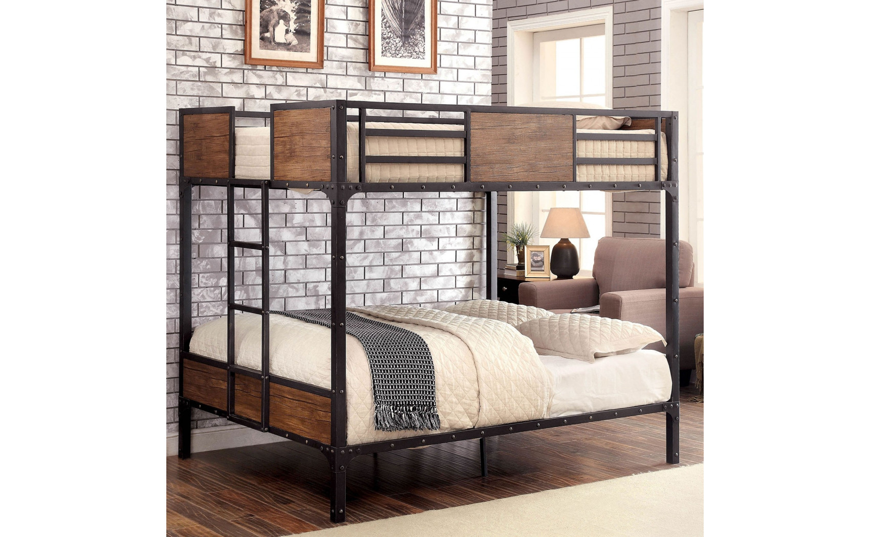 Idella Loft Bed with Futon Base