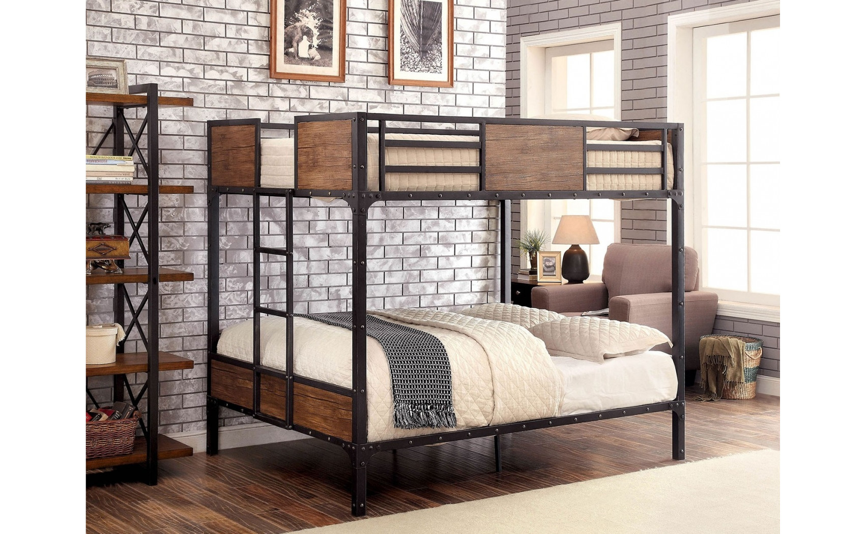 Idella Loft Bed with Futon Base