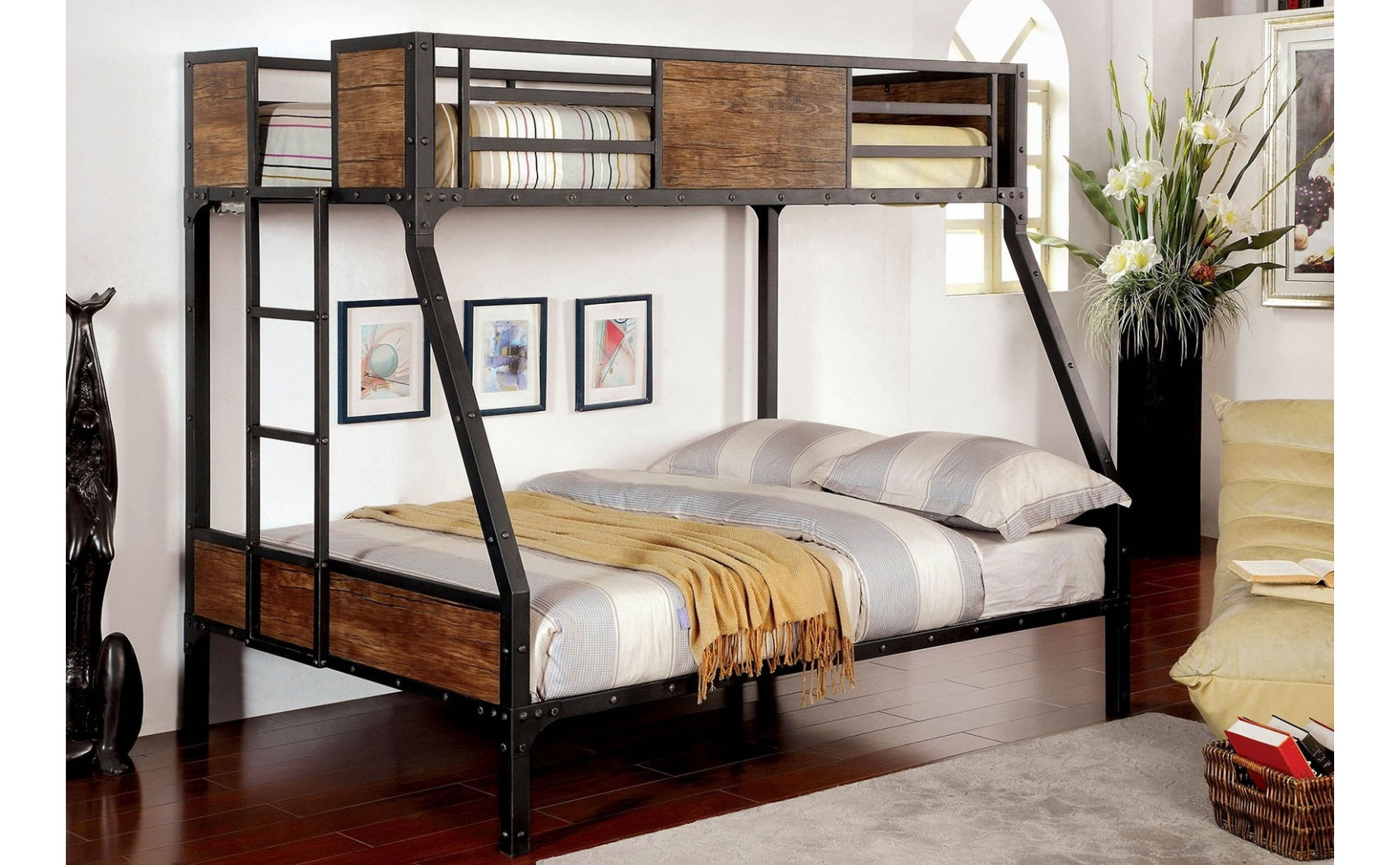 Idella Loft Bed with Futon Base