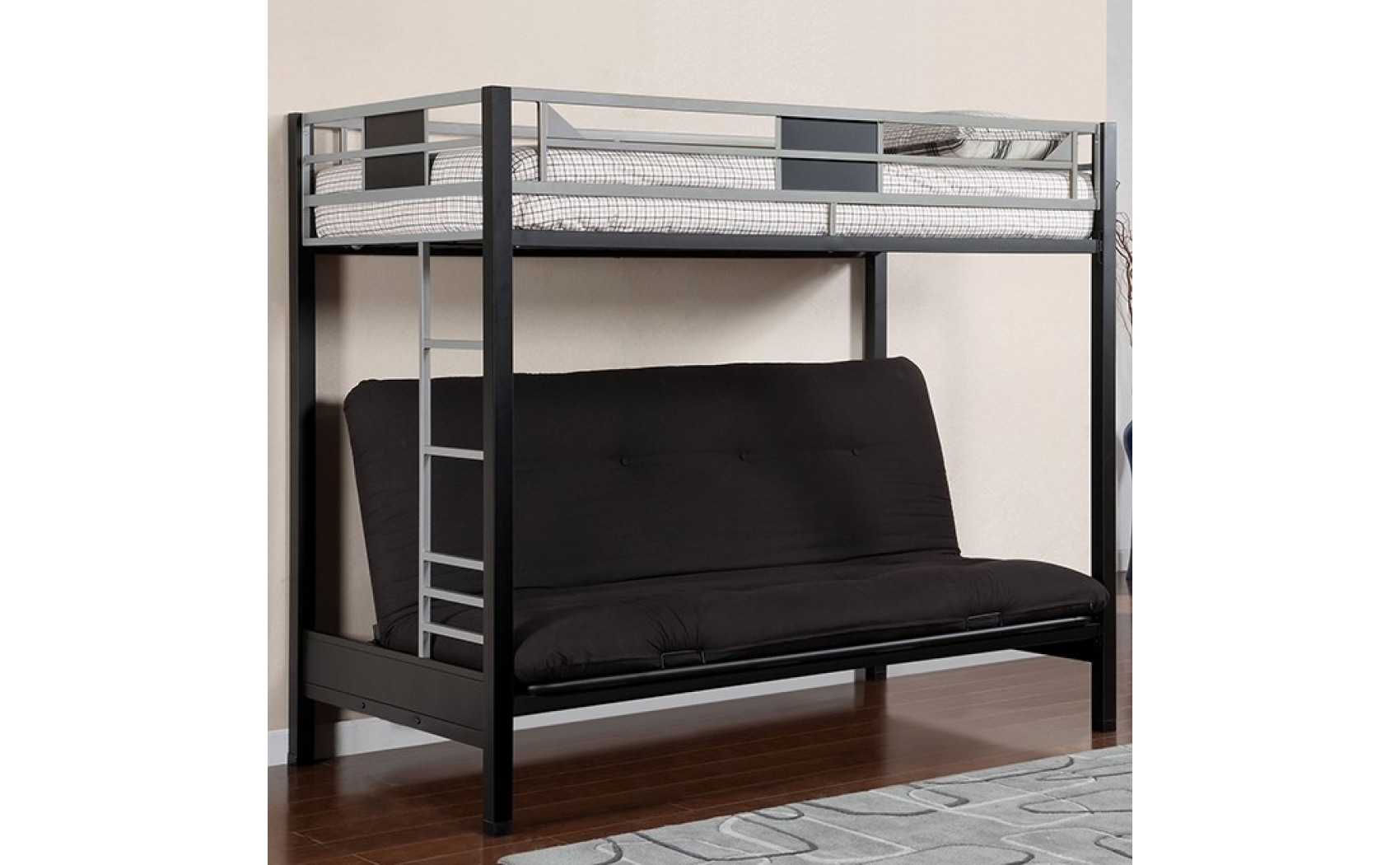 Kapla Contemporary Metal Bunk Bed
