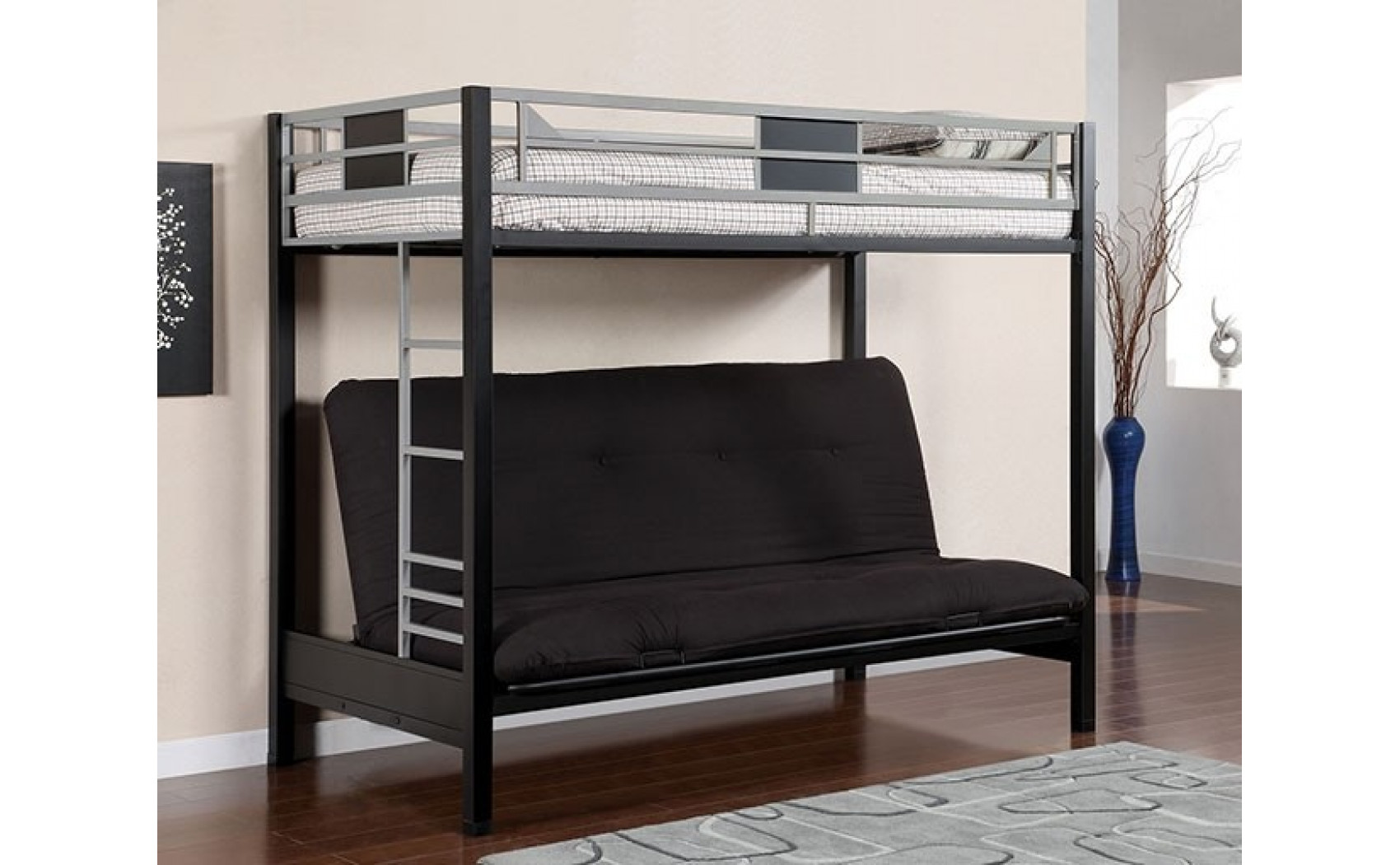 Kapla Contemporary Metal Bunk Bed