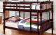 Hilmin Cottage Solid Wood Bunk Bed Walnut