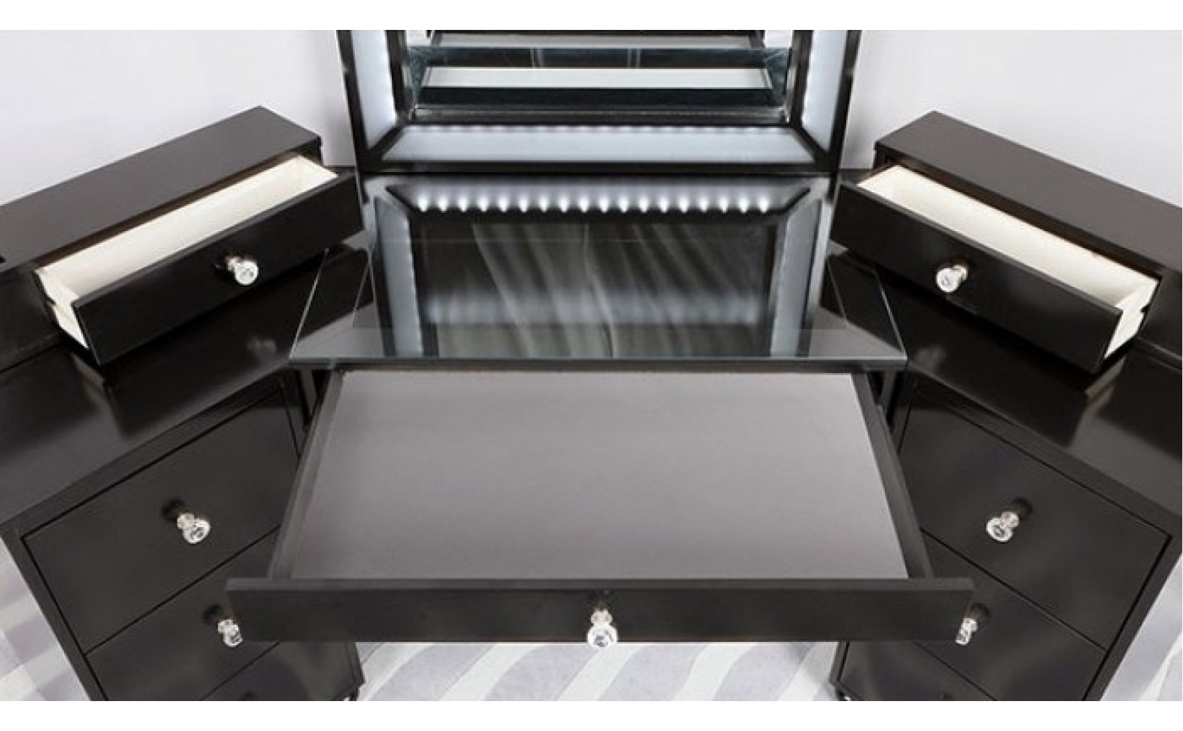 Urman 3-Piece Vanity Set in Obsidian Gray