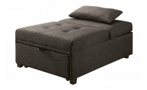 Oon Tufted Ottoman Sleeper in Dark Gray Oon Tufted Ottoman Sleeper in Dark Gray