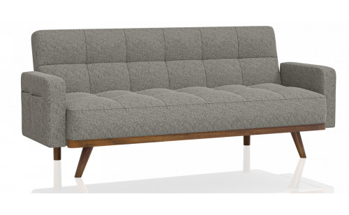 Netti Upholstered Futon in Gray Netti Upholstered Futon in Gray