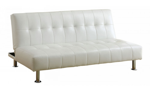Bull Tufted Futon in White Bull Tufted Futon in White