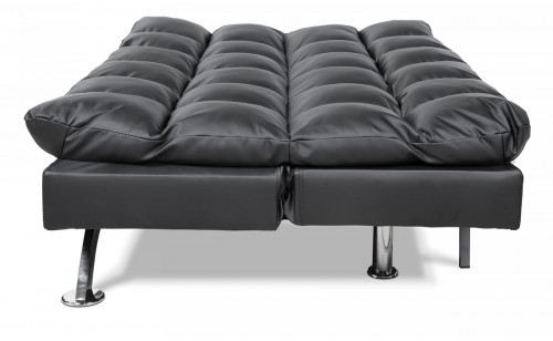 Arish Tufted Futon in Black Arish Tufted Futon in Black