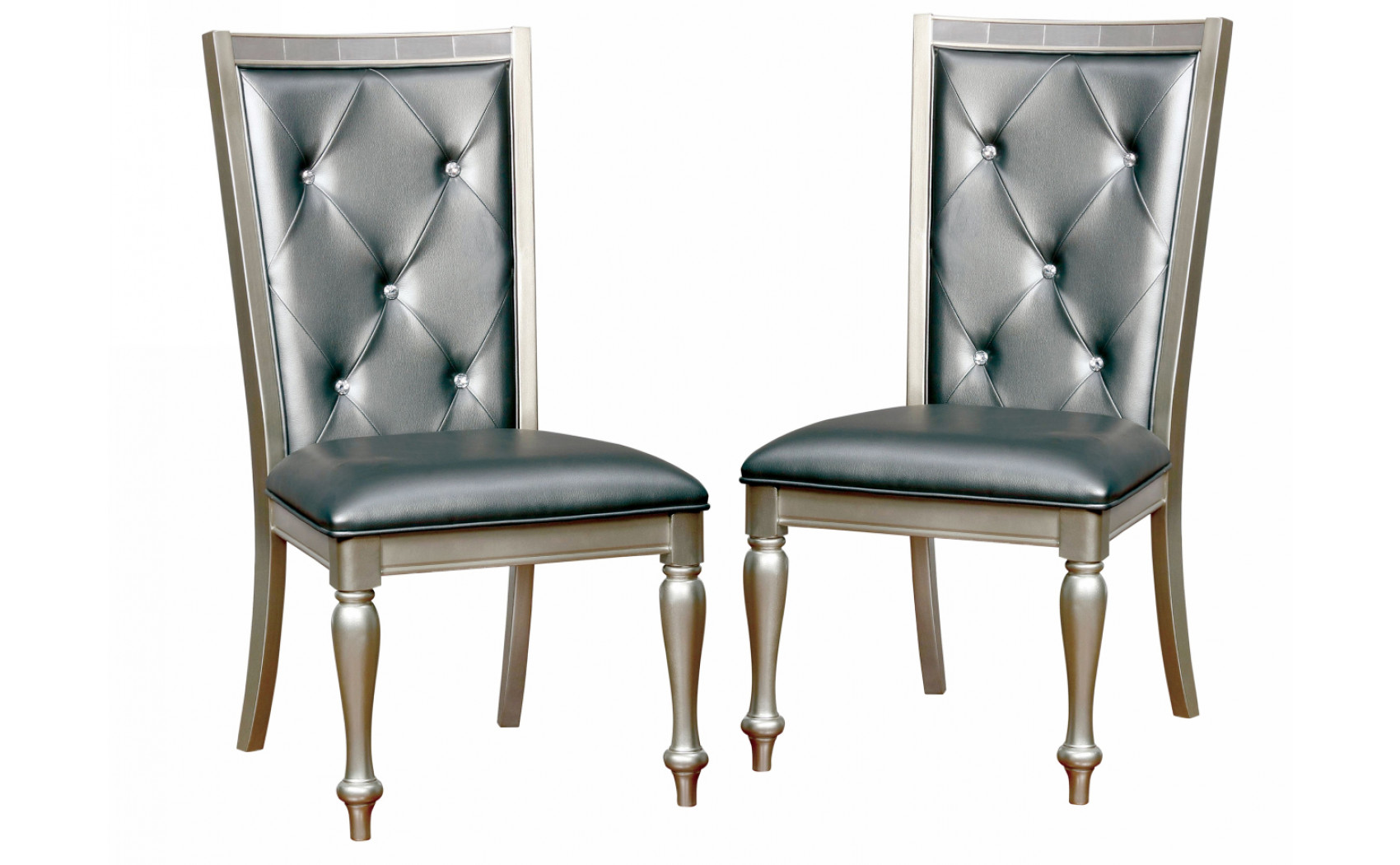 Vern Tufted Back Side Chairs (Set of 2)