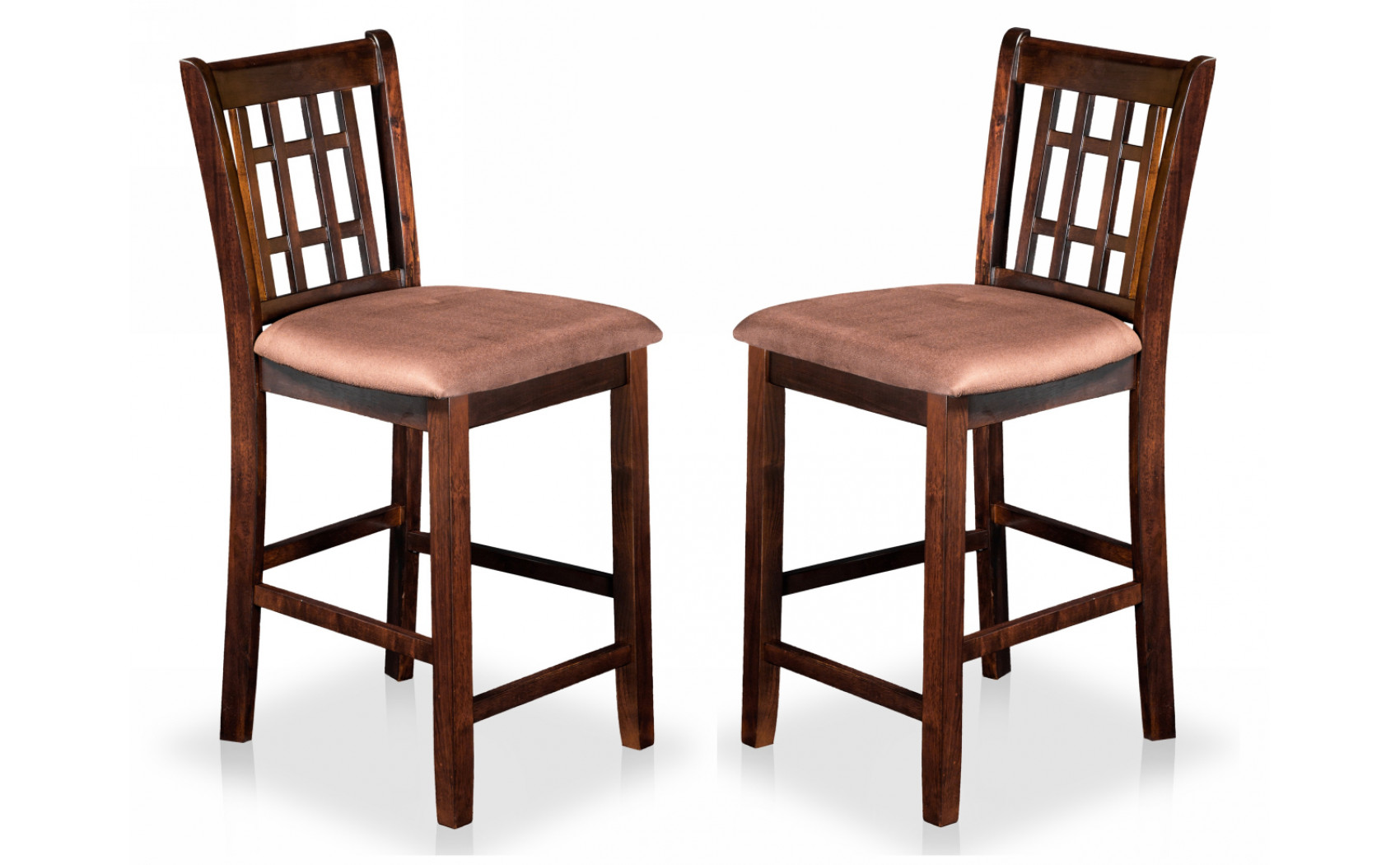 Elain Cottage Padded Counter Height Chairs (Set of 2)