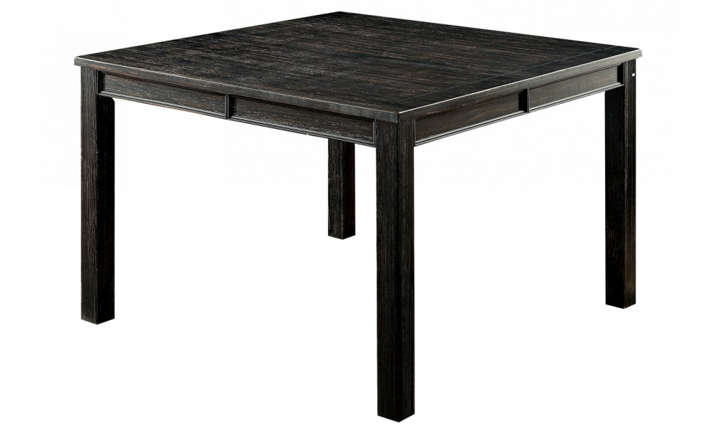 Lubbers Rustic Square Counter Height Table Antique Black