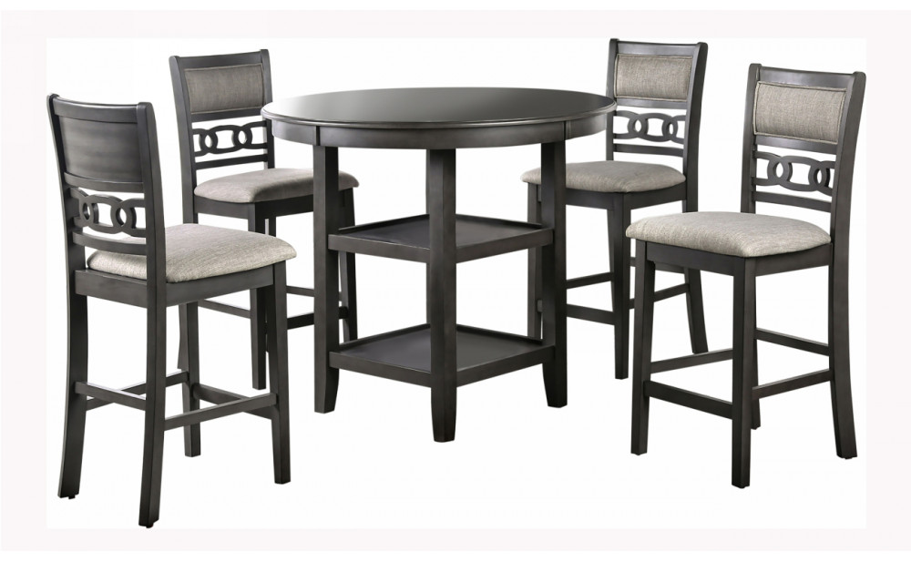 Garnit 5-Piece Padded Counter Height Table Set