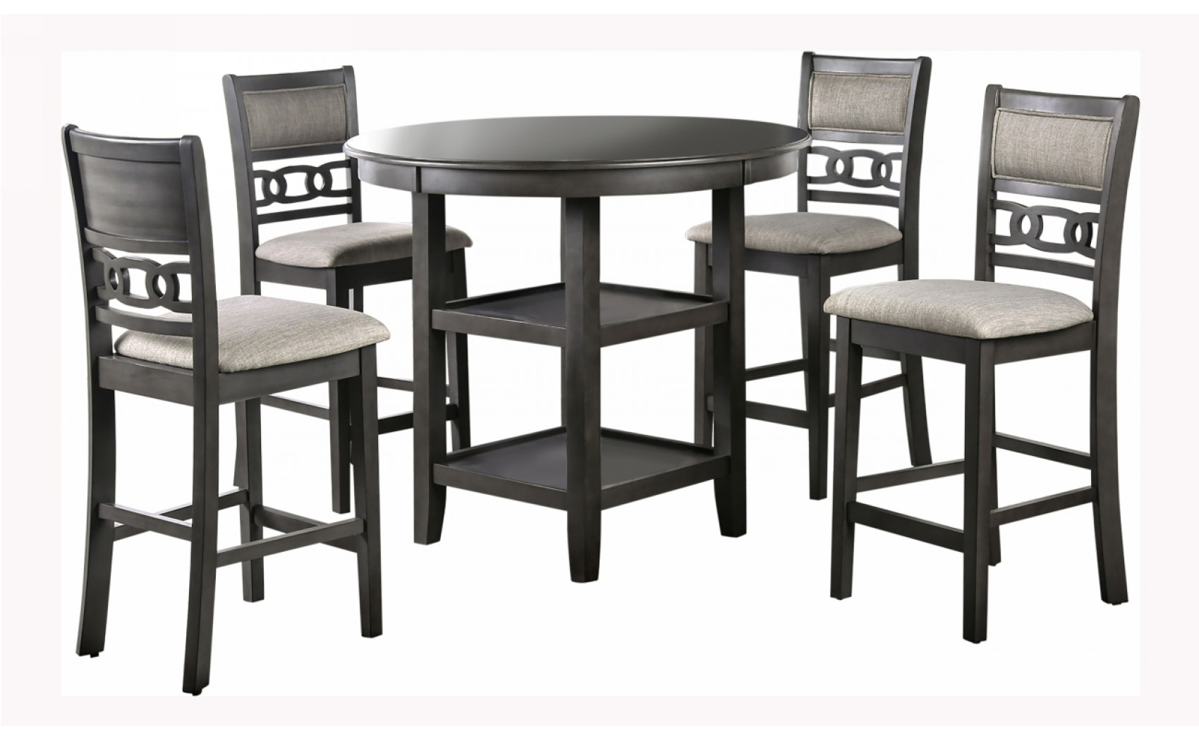 Garnit 5-Piece Padded Counter Height Table Set