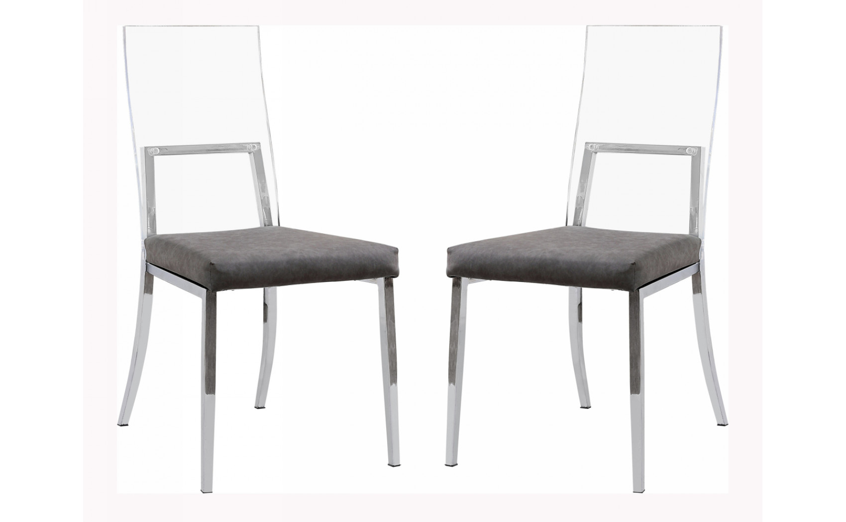 Caydence Glass Back Side Chairs (Set of 2)