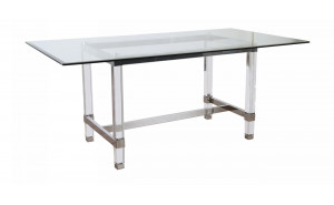 Caydence Glass Top Dining Table Caydence Glass Top Dining Table