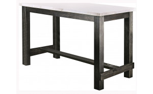 Shielle Rustic Marble Top Counter Table Shielle Rustic Marble Top Counter Table