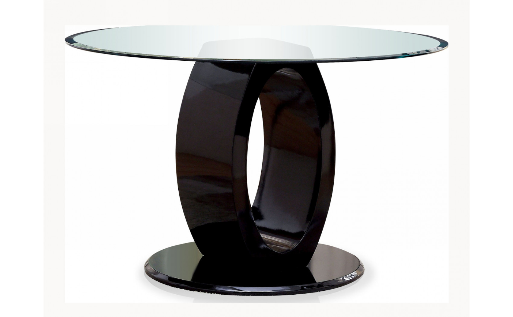 Xavia Round Dining Table in Black