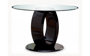 Xavia Round Dining Table in Black Xavia Round Dining Table in Black