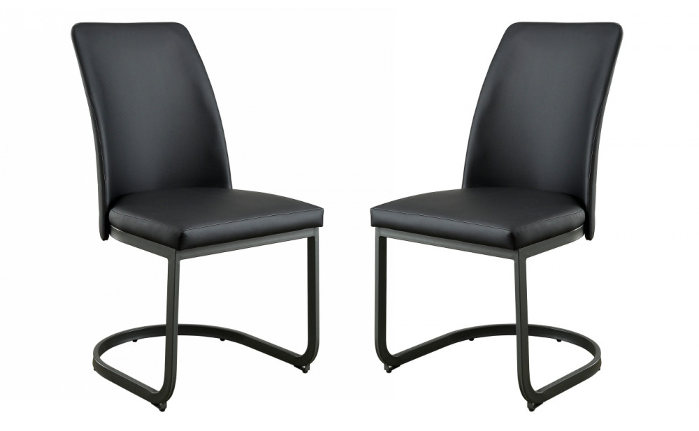 Monte Leatherette Side Chairs (Set of 2)