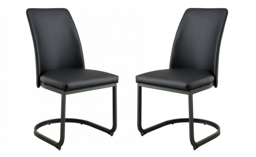 Monte Leatherette Side Chairs (Set of 2)