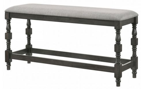 Weighton Counter Height Bench in Dark Gray Weighton Counter Height Bench in Dark Gray