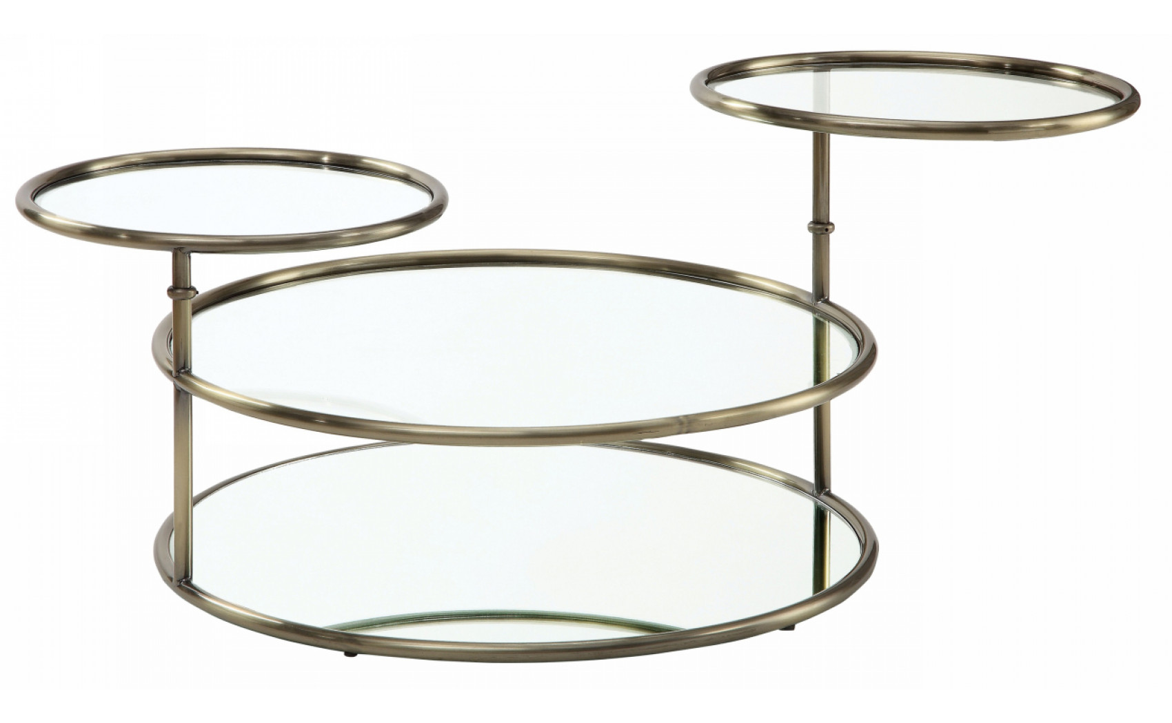 Felix Glass Round Swivel Coffee Table
