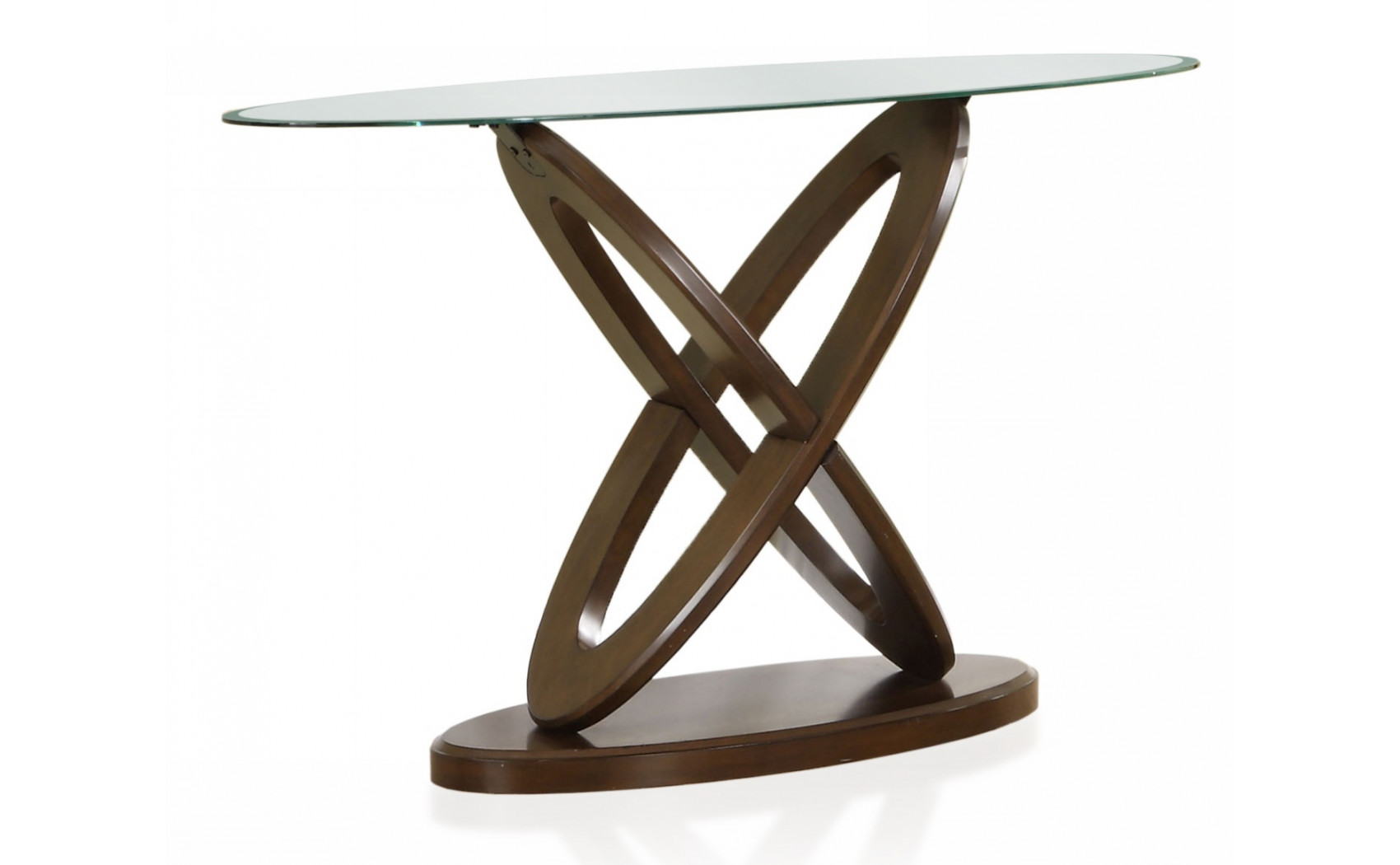 Gormon Glass Top Console Table