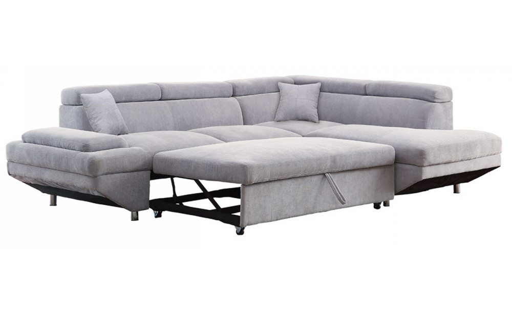 Ashely L-Shape Sectional in Gray