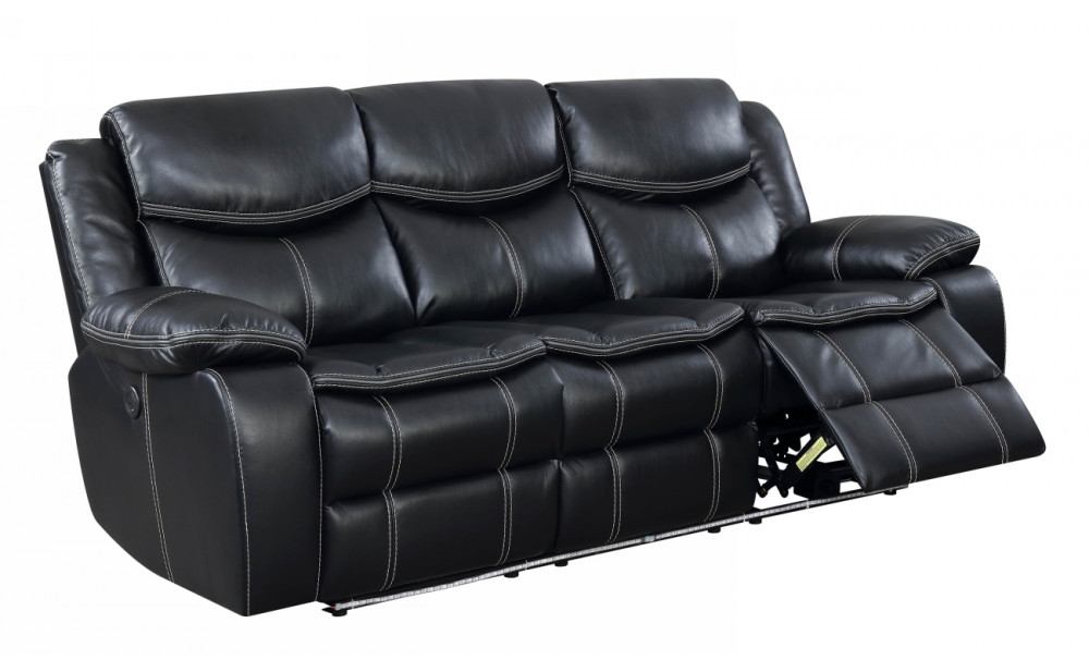 Casey Reclining Sofa with LED Lights