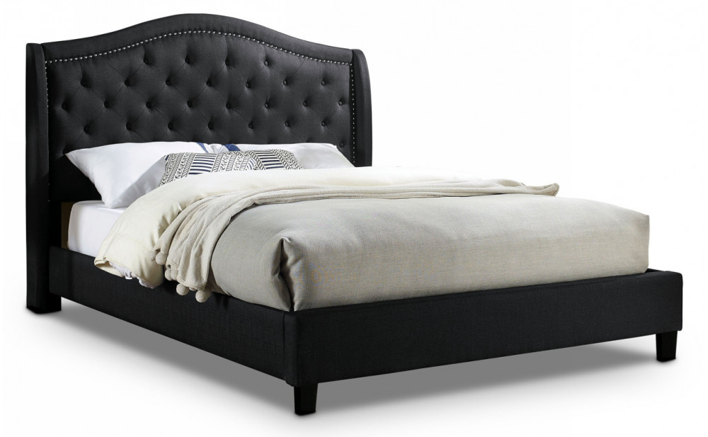 Bantris Tufted Bed in Black